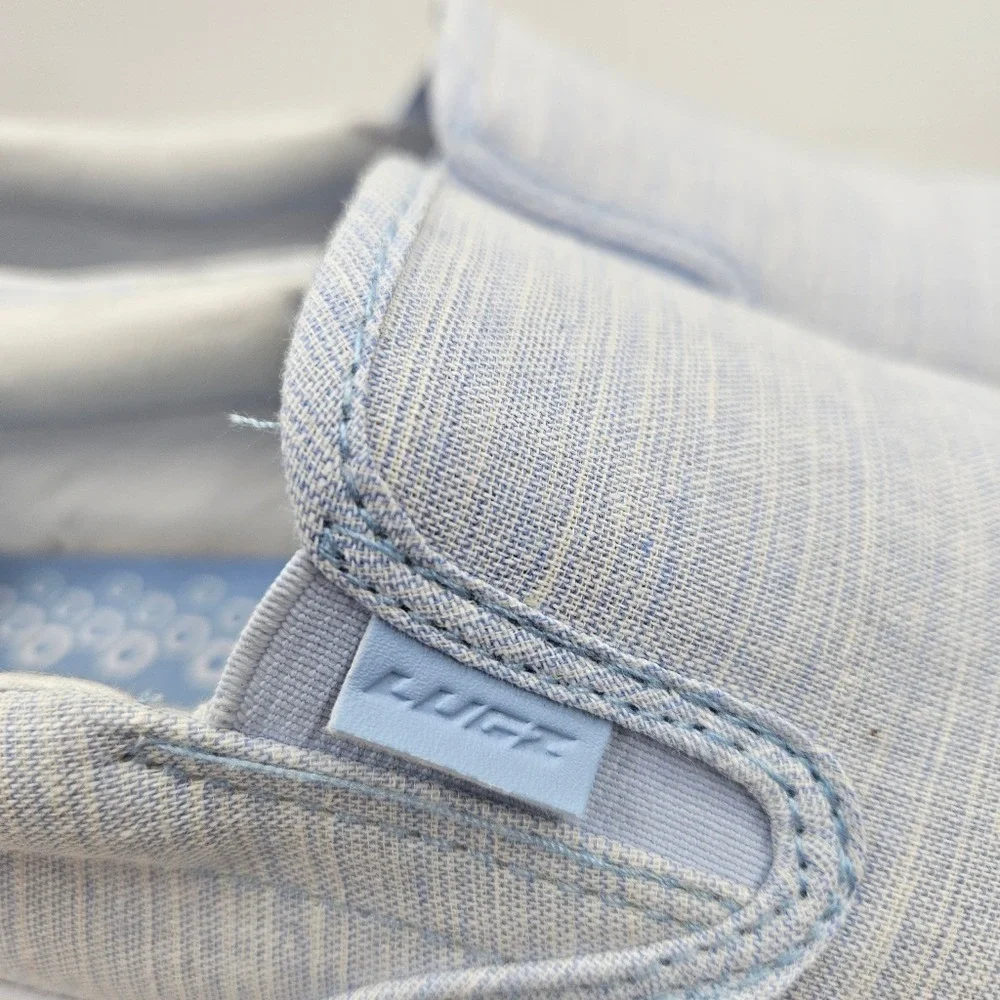 Lugz Womens Light Blue Chambray‎ Slip On Sneakers Low Top Casual Shoes